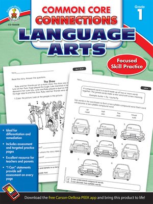 cover image of Common Core Connections Language Arts, Grade 1